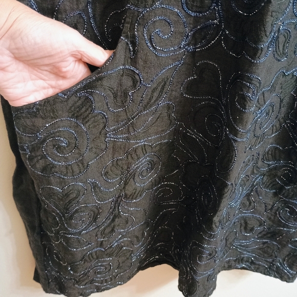 Black Sheath High Low Cocktail Dress - Picture 3 of 8